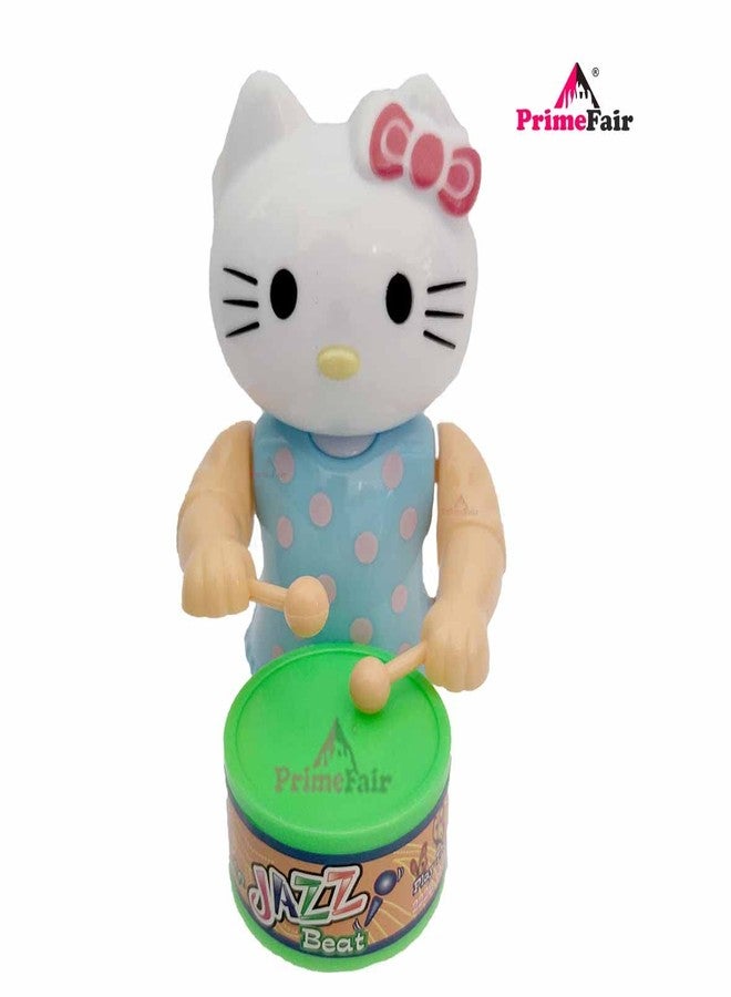 PRIMEFAIR Cute Drummer Key Operated Toy with Drumming and Dancing Action for Kids Baby Rattle Toys Set Toddler Kids - Image 3